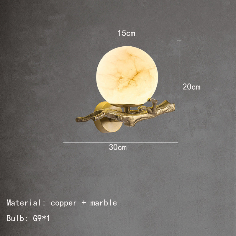 Moderne Wandleuchte aus Marmor-Aster Selection