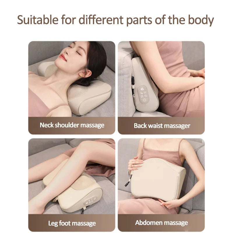 Tiefenentspannendes Massagekissen mit Wärmekompresse