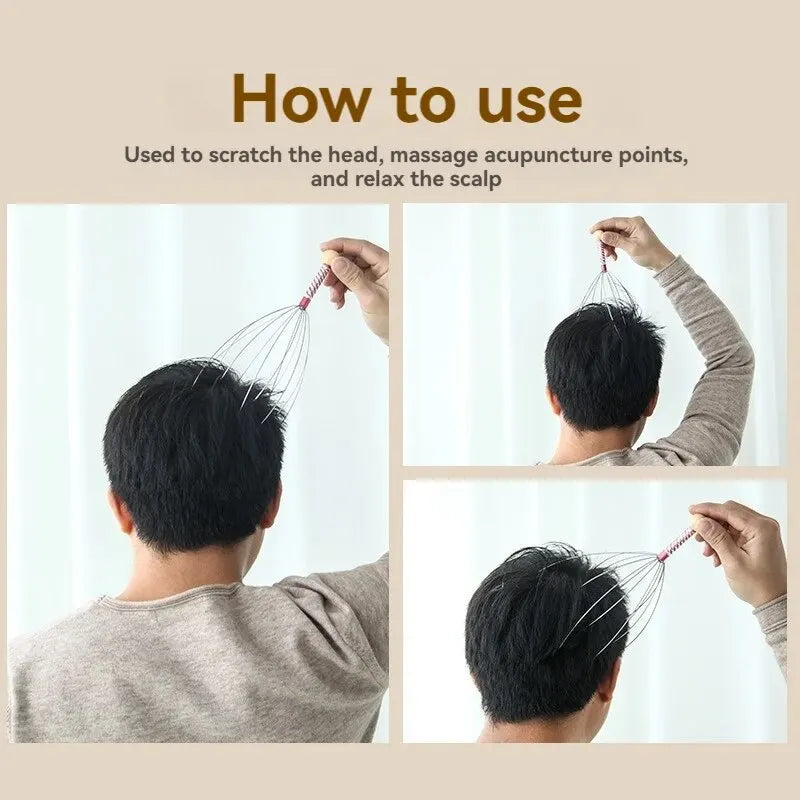 Manuelles Kopfhaut-Massagegerät – Entspannung pur