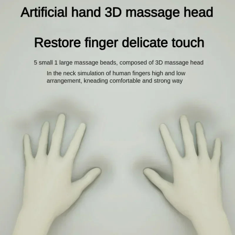 Kabelloses U-förmiges Nackenmassagekissen mit Wärmefunktion