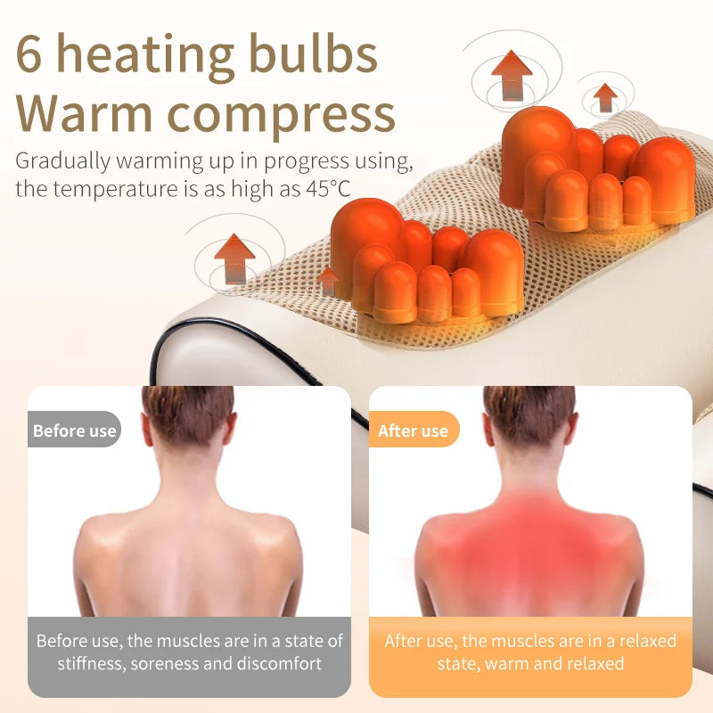 Ergonomisches Massagekissen für Nacken & Schultern