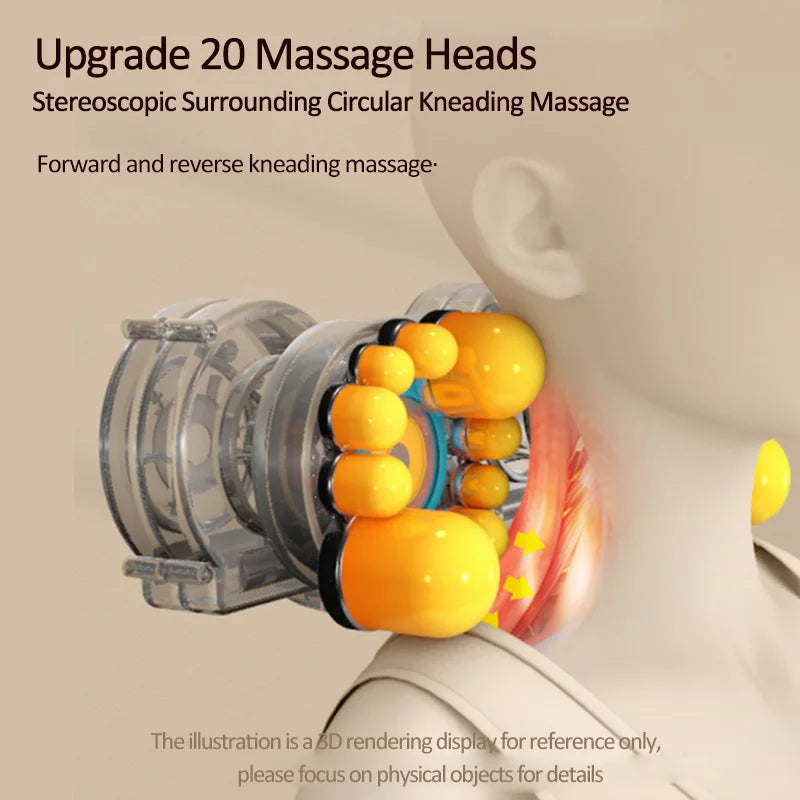 Tiefenentspannendes Massagekissen mit Wärmekompresse